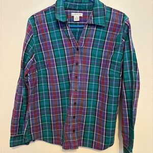 Orvis Women's Multicolor Plaid Button Down Shirt